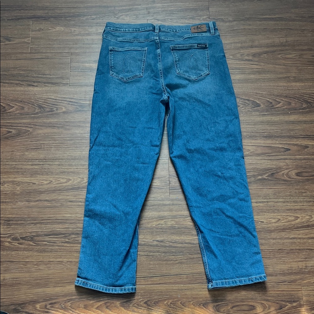 Calvin Klein Women's Denim Straight Leg Jeans - Picture 5 of 5
